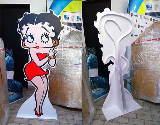 Silueta de PVC 70x170 cm de Betty Boop