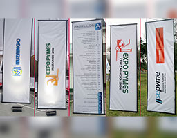 Banners Colgantes con barrales metalicos